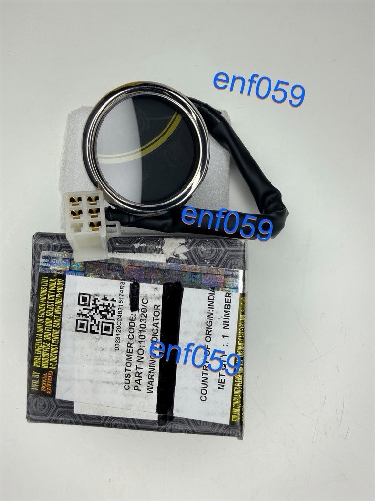 ROYAL ENFIELD WARNING INDICATOR . PART NO 1010320/C . GENUINE ROYAL WARNING.