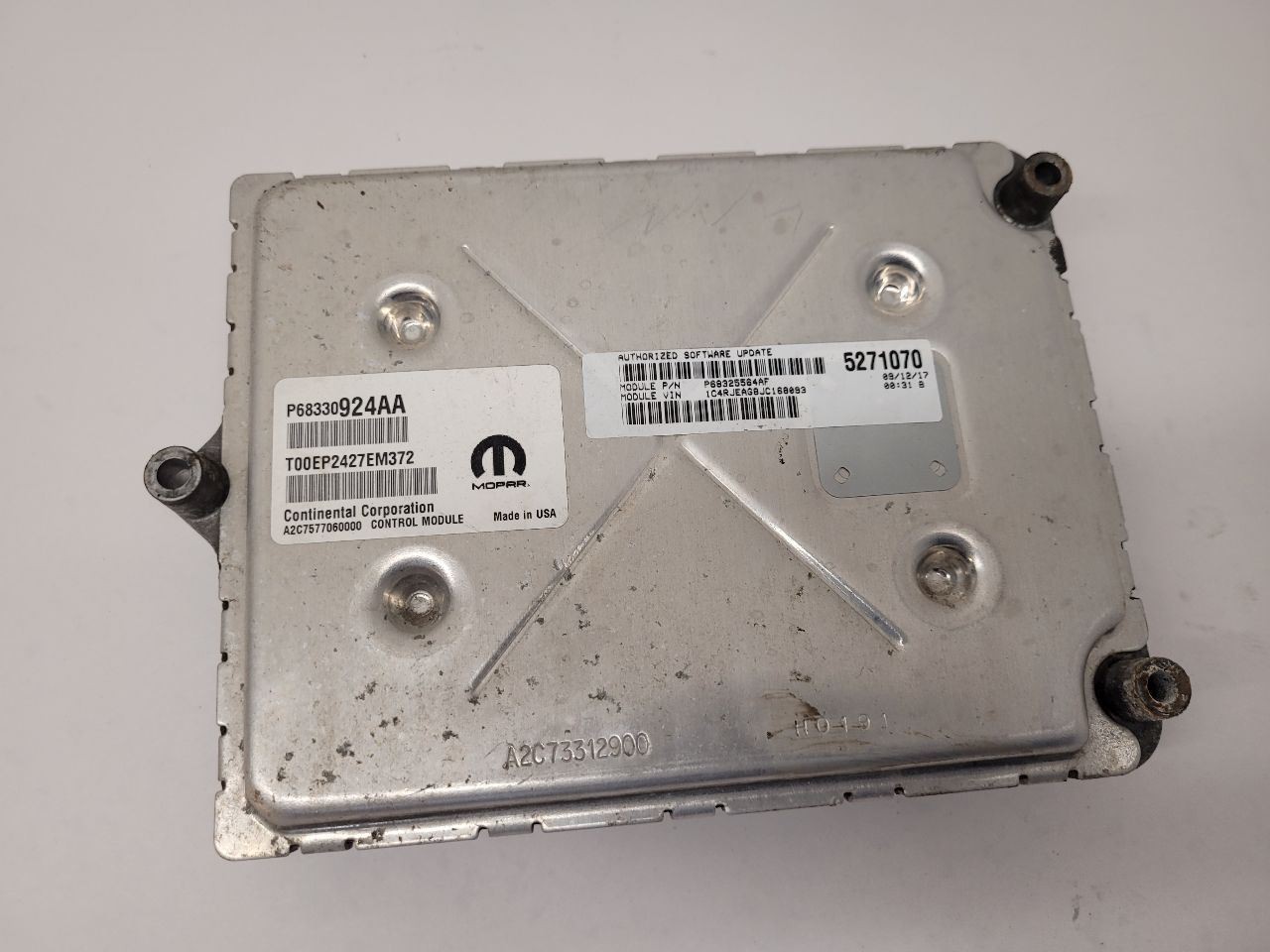 18-19 DODGE DURANGO Engine ECM Electronic Control Module 3.6L 68330924AA