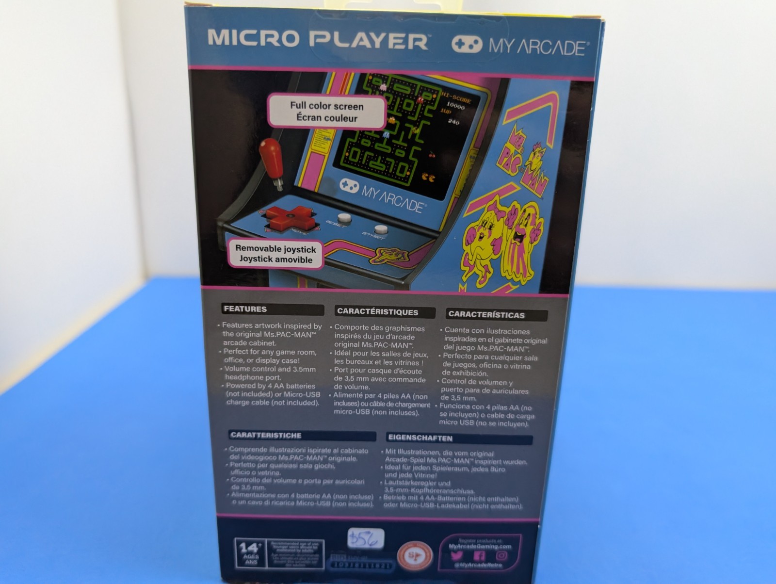 My Arcade Ms Pac-Man Micro Player Retro Arcade Cabinet New Sealed