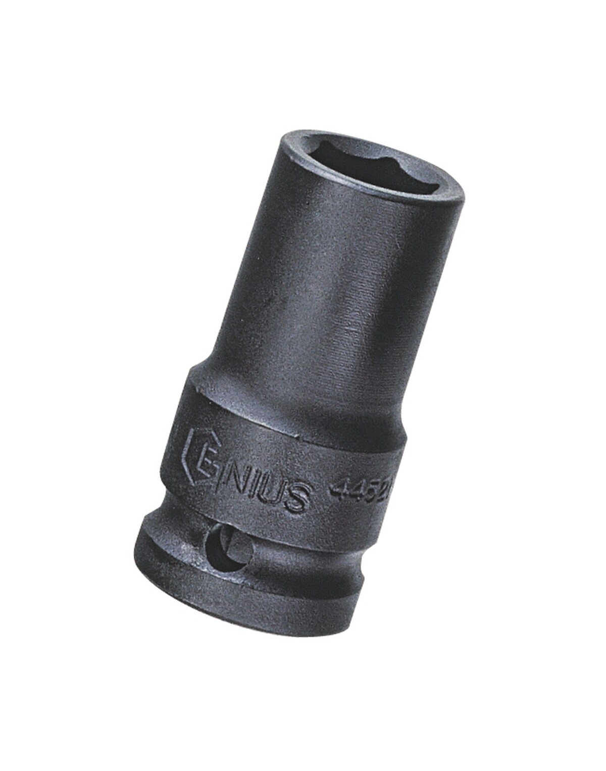 Genius Tools 1/2" Dr. 23mm Semi-Deep Thin Wall Impact Socket (CR-Mo) - 445223