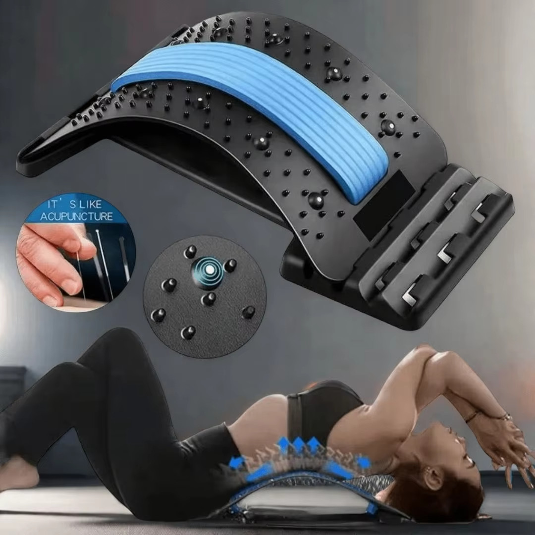 Back Stretcher for Lower Back Pain Relief, Back Cracking Device, Multi-Level