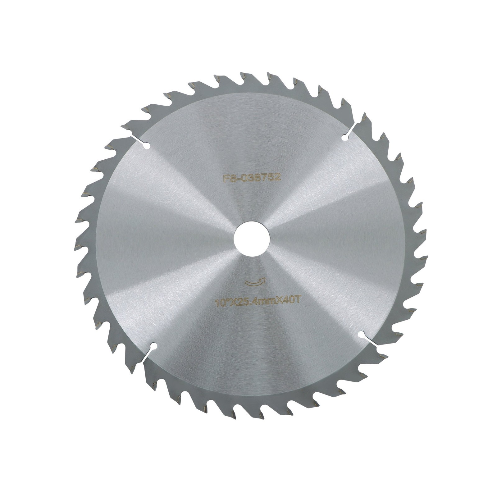 Professional 10"×25.44mm×40T Circular Blade-Fast Cutting for DIY Projects Silver