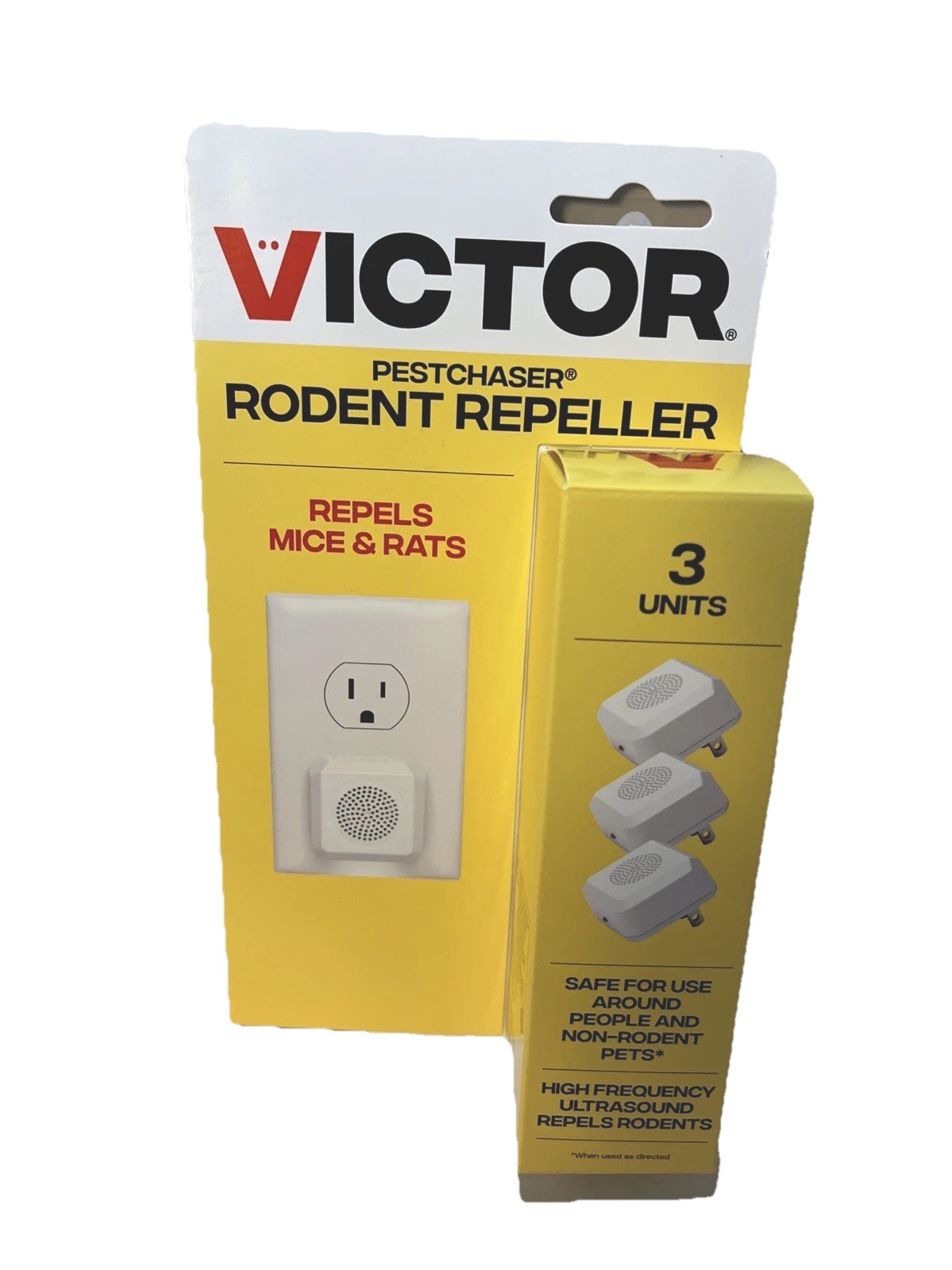 Victor Pestchaser 3 Pack Plug In Rodent Repellent With Nightlight Safe For Kids