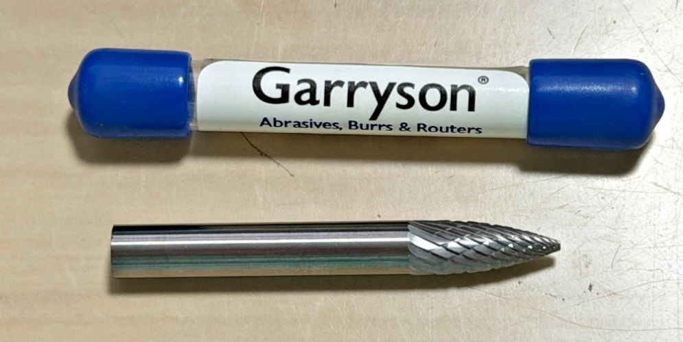 SG-1  Tree Shape 1/4" Tungsten Carbide Burr Die Grinder 1/4" USA 80102 Garryson