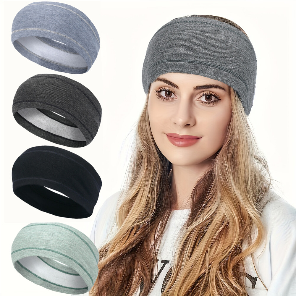 1/2 Men Women Warmer Hairband for Winter Outdoor Sports Running Fleece Headband
