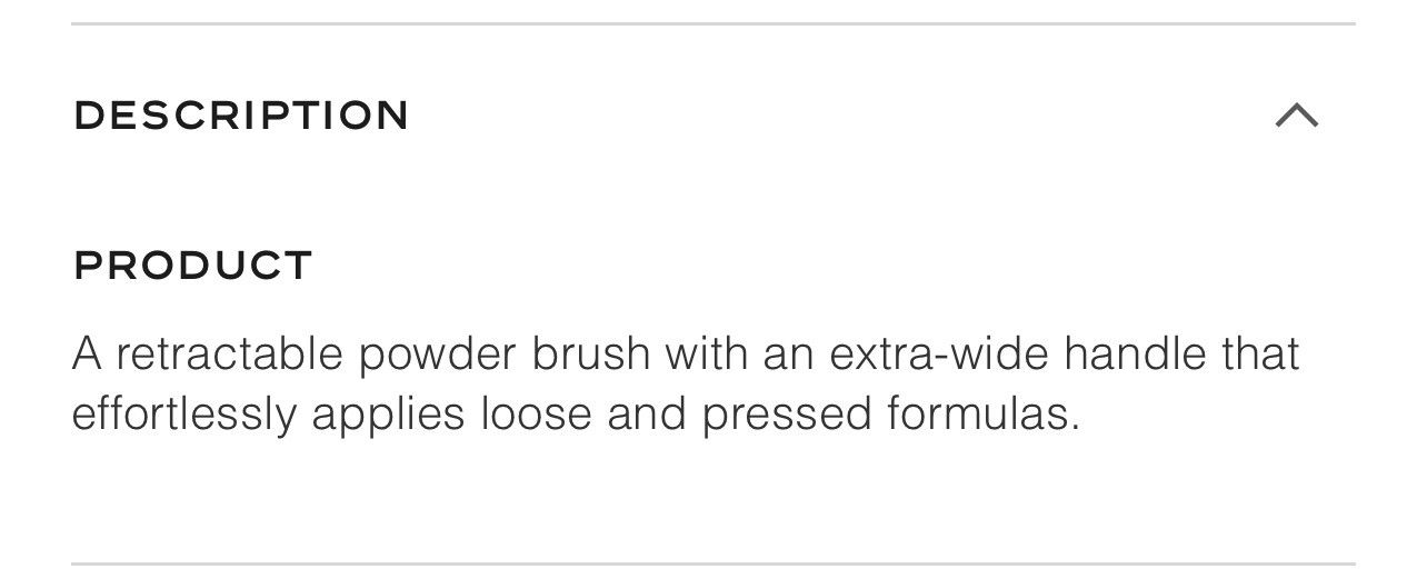 Retractable Kabuki Brush N°108