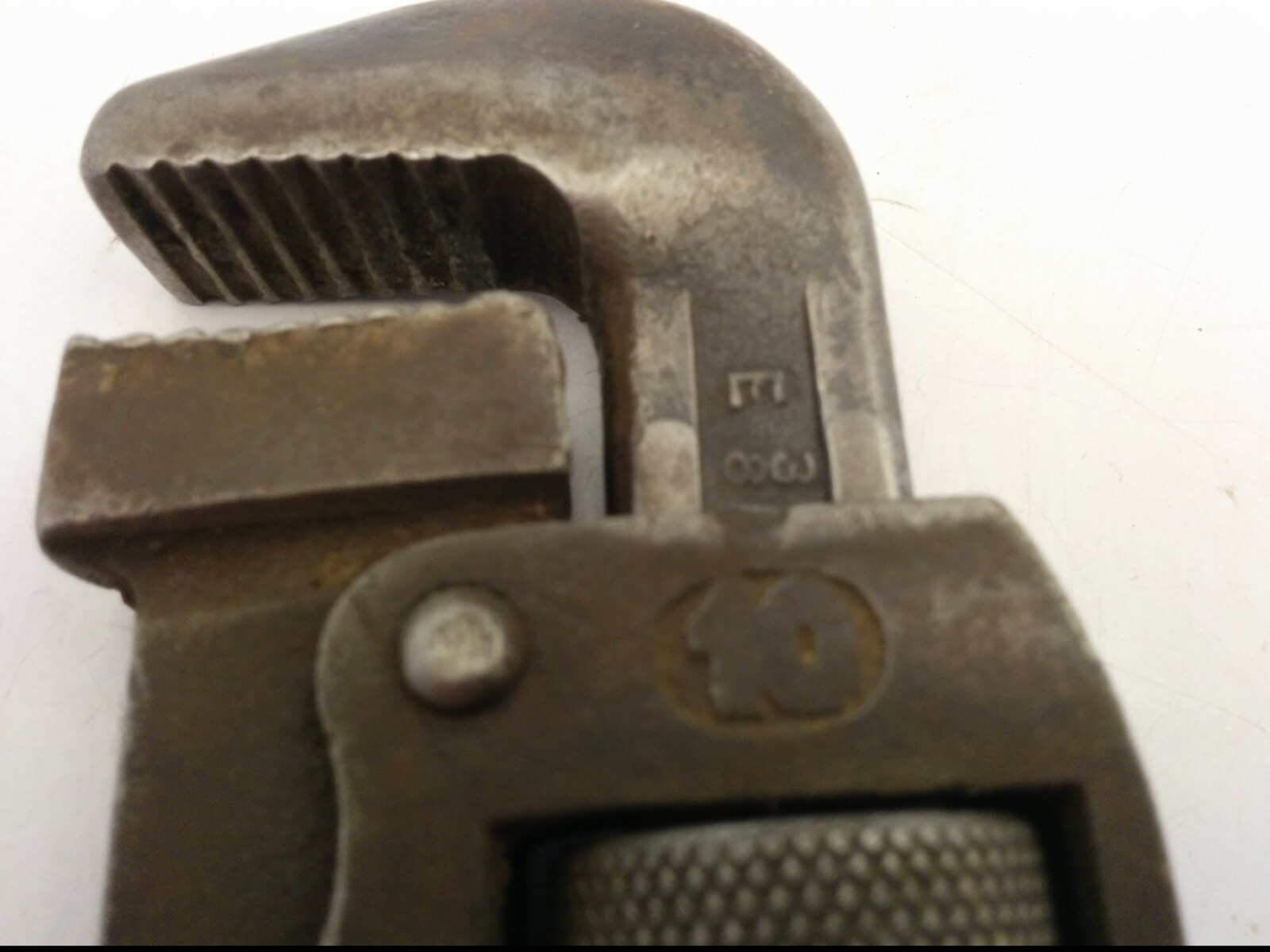 VINTAGE DUREX WEST GERMANY #10 ADJUSTABLE PIPE WRENCH, 9" LONG