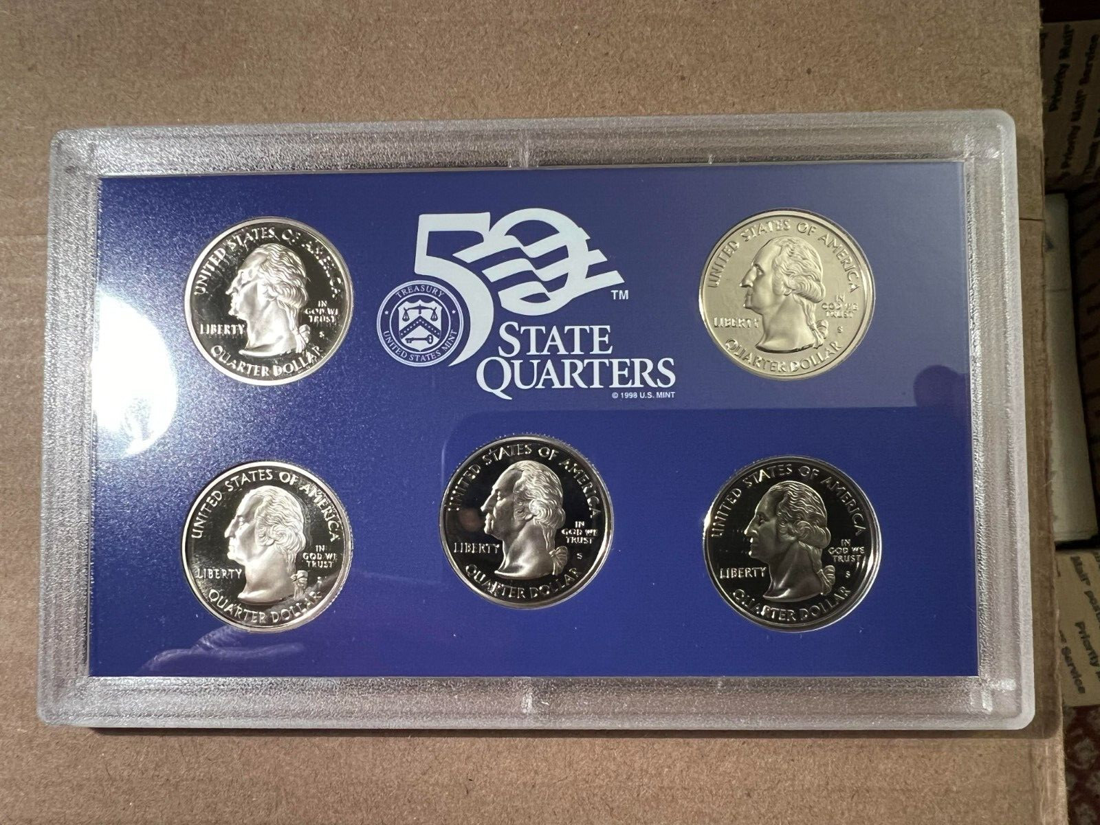 2006S United States Mint 50 State Quarters 5 Coin Uncirculated Proof Set OGP