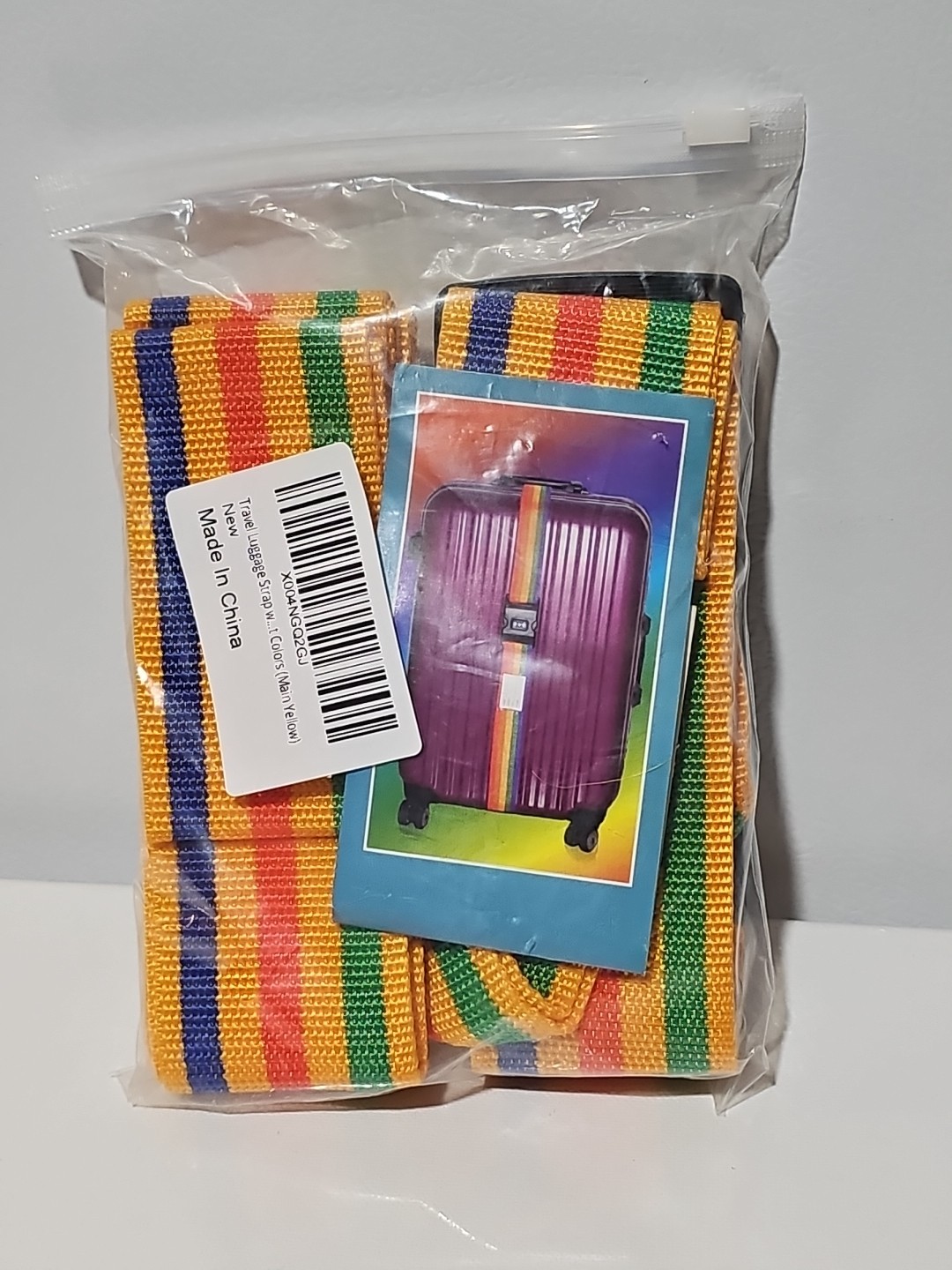 Luggage Strap Luggage Belt Rainbow Color