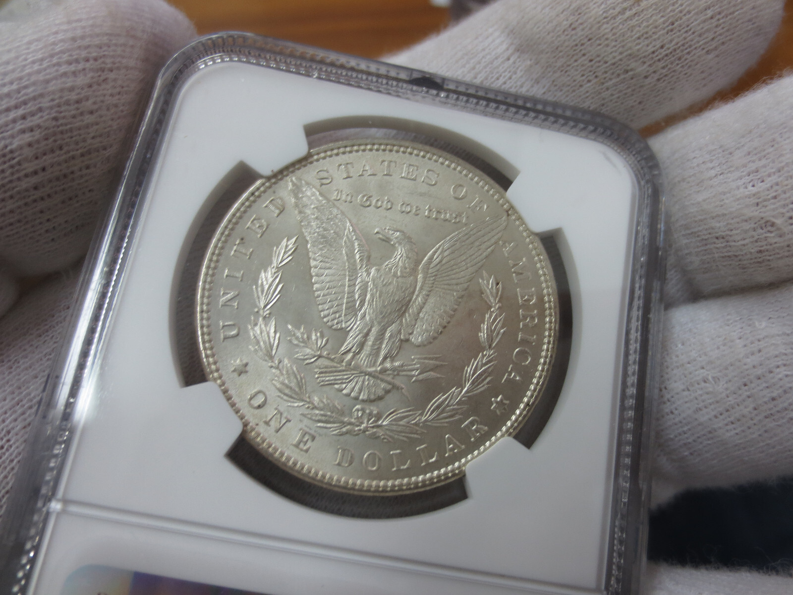 1885P Morgan Dollar NGC MS63 (002) (Doubled "5")