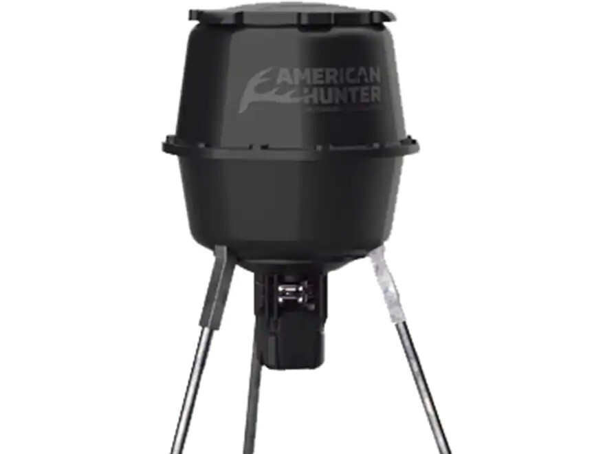 American Hunter Gravity Feeder and 30 Gal Nesting Hopper - Black