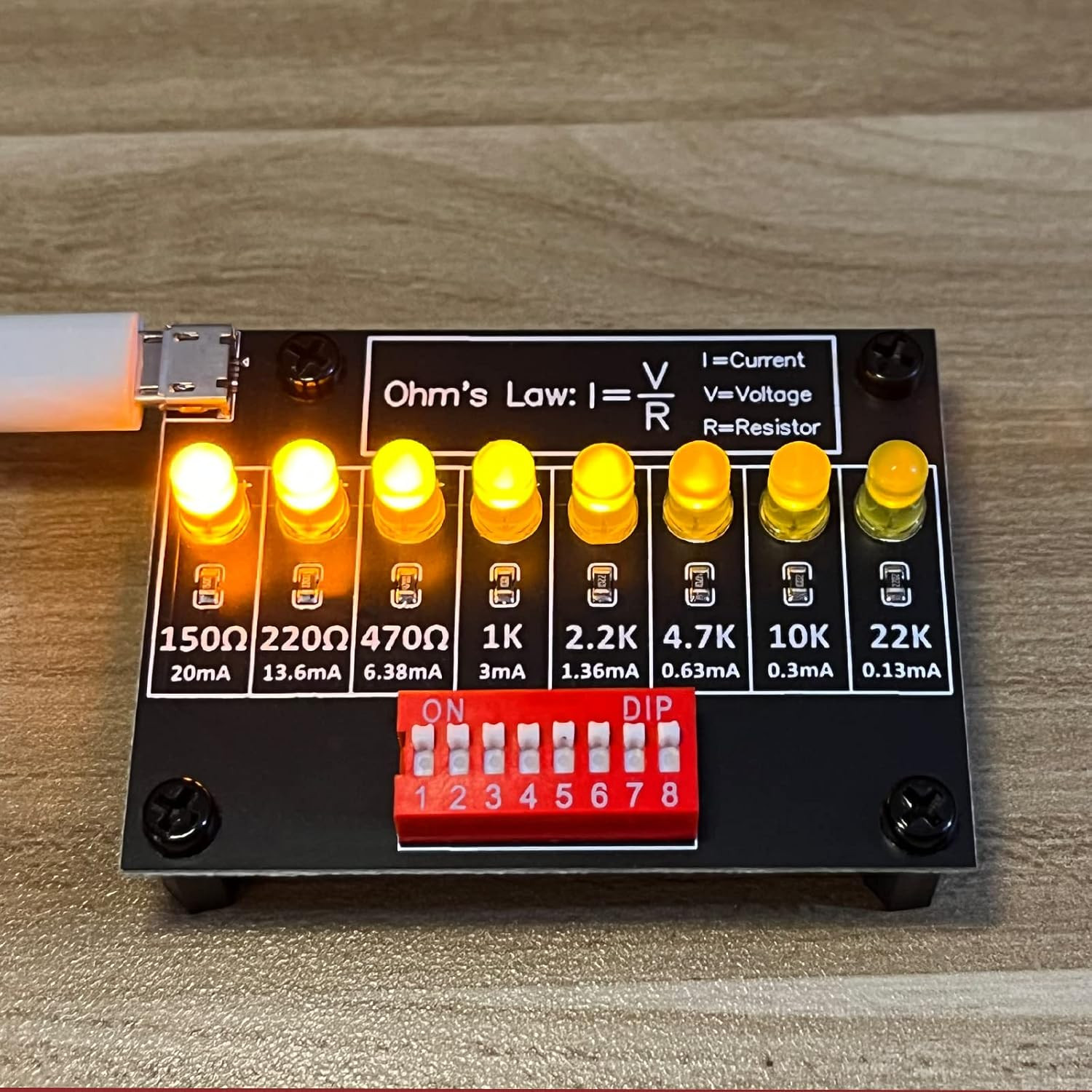 Soldering Practice Kit DIY Electronic Circuit Project – Resistor Learning Board