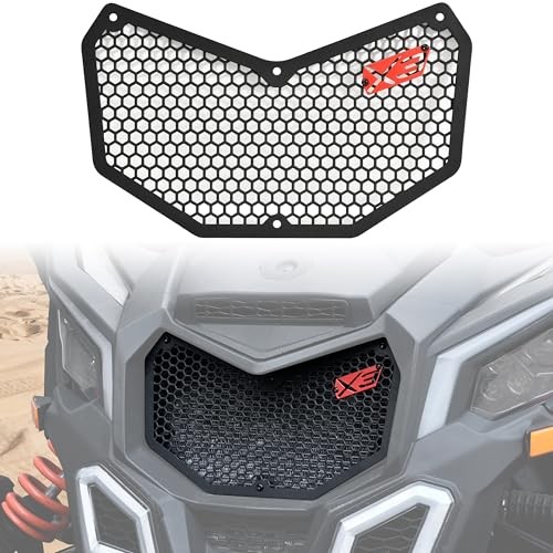 Black Iron Front Grill New Premium Front Bumper Mesh Grille for Can-Am