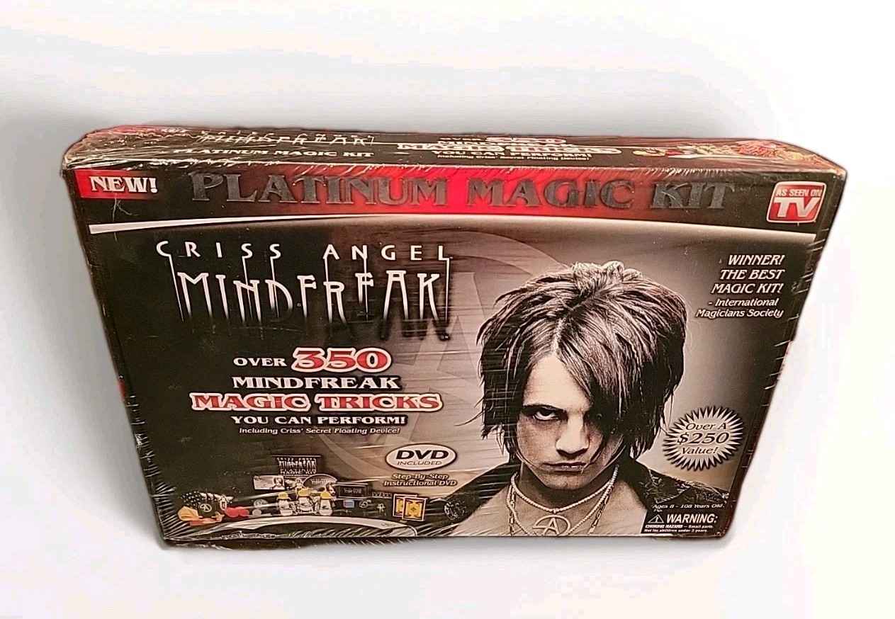 Criss Angel Mindfreak PLATINUM Magic Kit NEW Sealed 250 tricks! with DVD