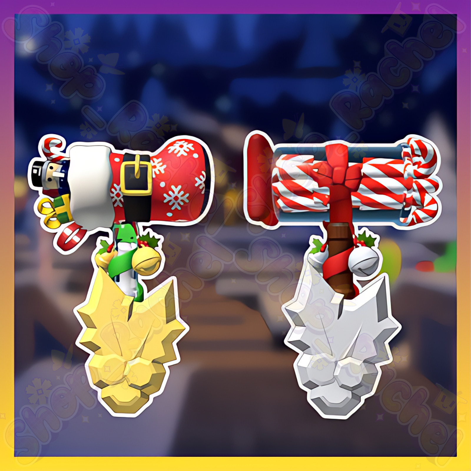 🎄 Candy Cane & Santa Boot Duo - Flee the Facility (FTF) 🎄