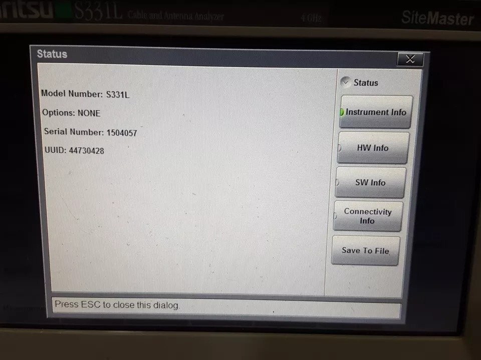 Anritsu S331L Cable Antenna Analyzer 4GHz 01