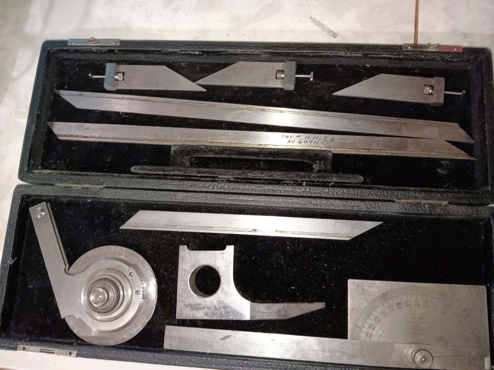 Starrett 359& 183 Universal Bevel Vernier Protractor and extras  ESTATE SALE