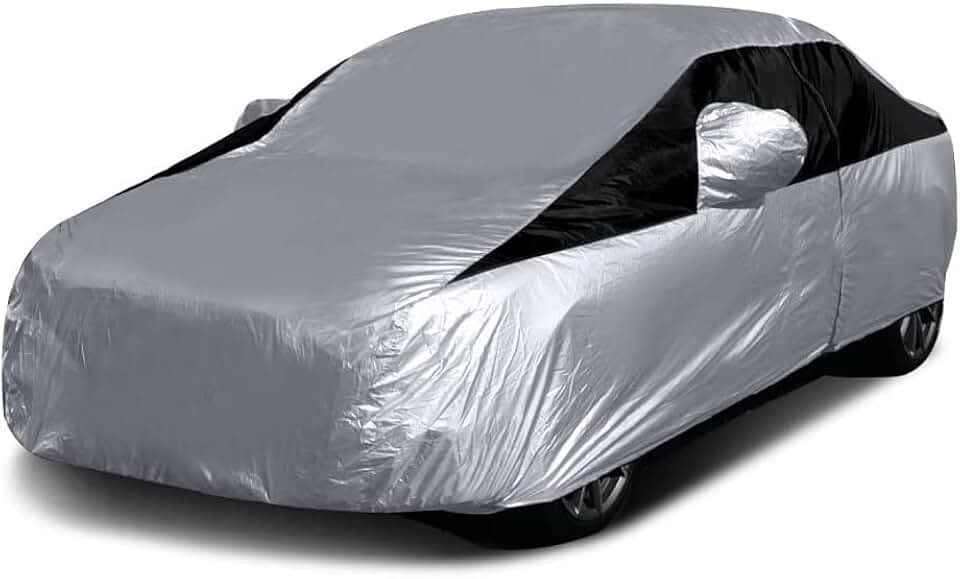 Titan Lightweight Poly 210T Car Cover for Compact Sedans 176-185". Waterproof