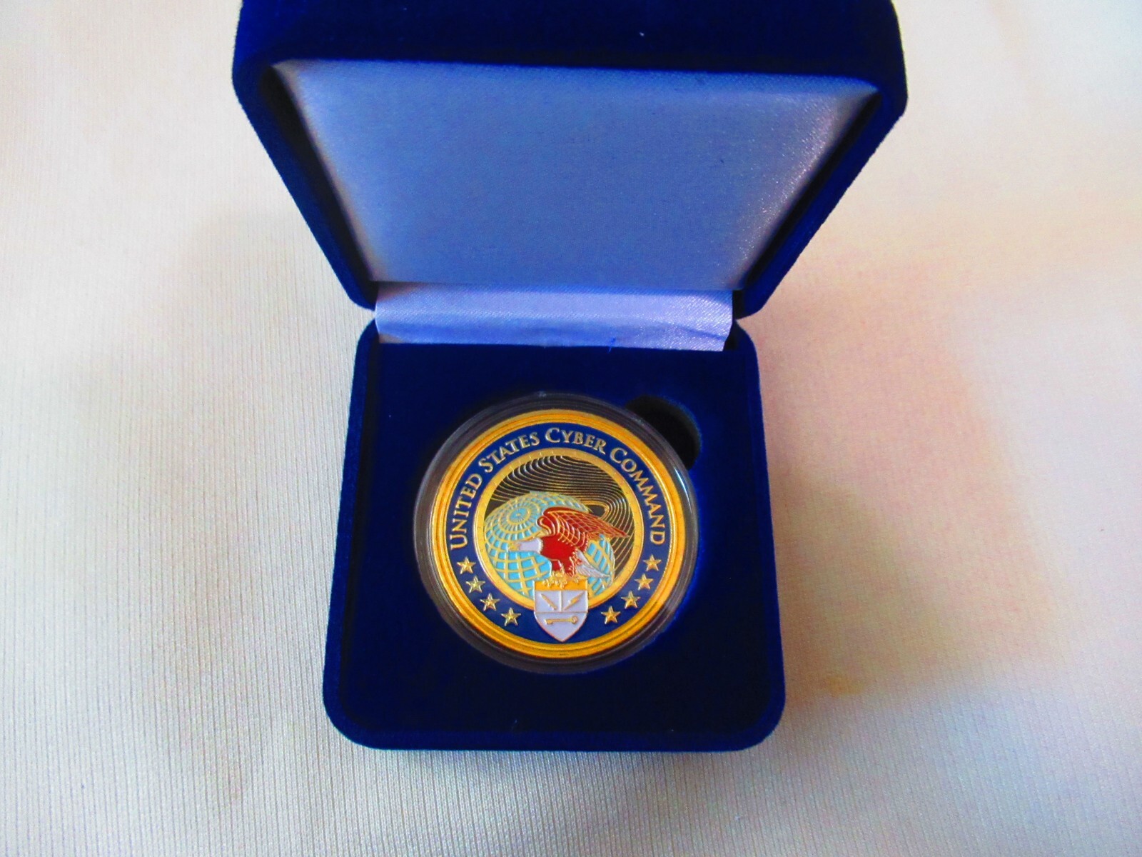 United States Cyber Command Challenge Coin w/ Presentation Box