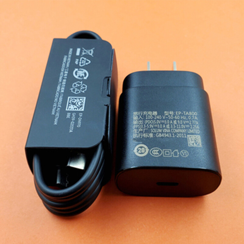25W Type C USB-C Cable Super Fast Wall PD Charger For Samsung Galaxy S20 S21 S22