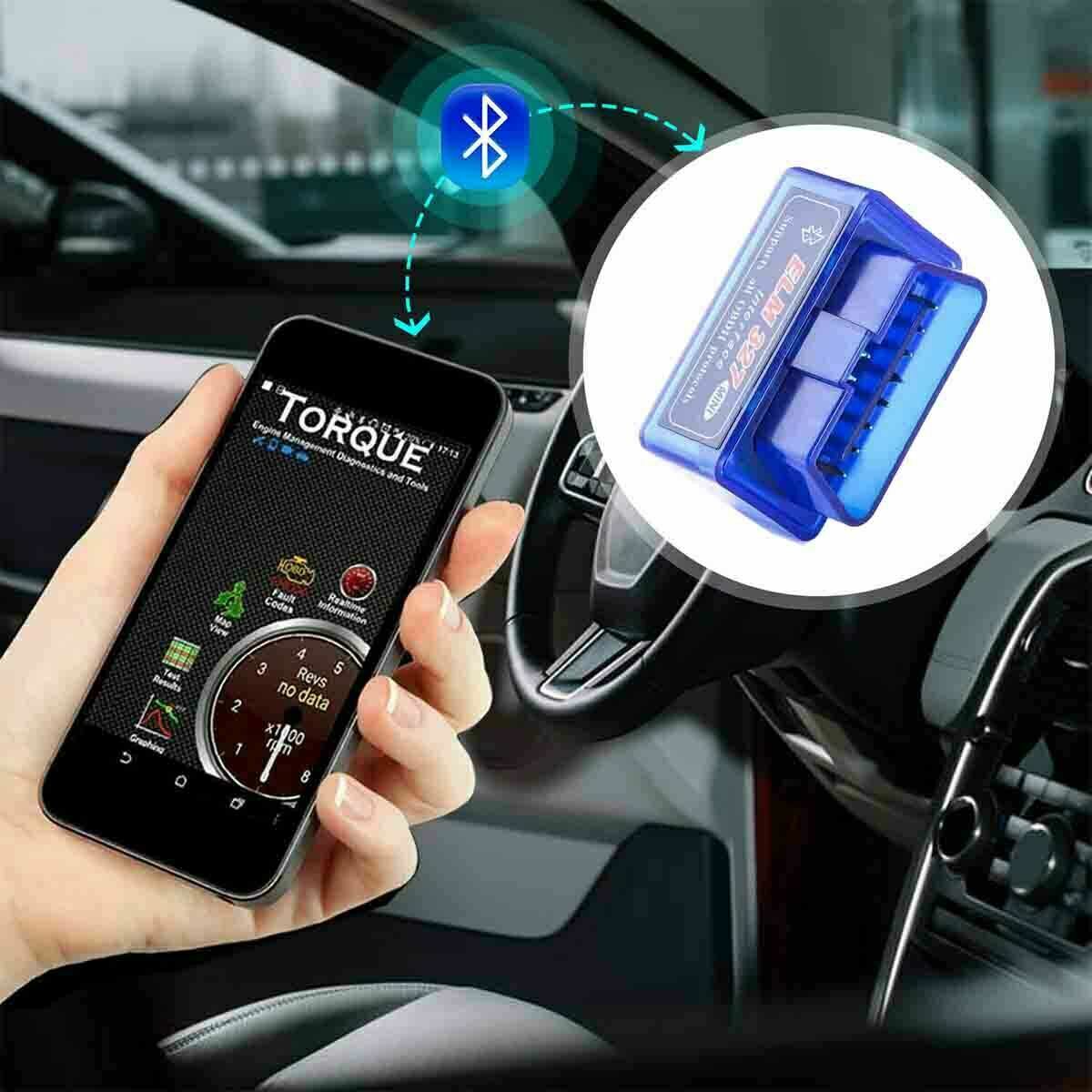 ELM327 Scanner Adapter Mini ELM 327 For Android & IOS Torque OBDII Code Read