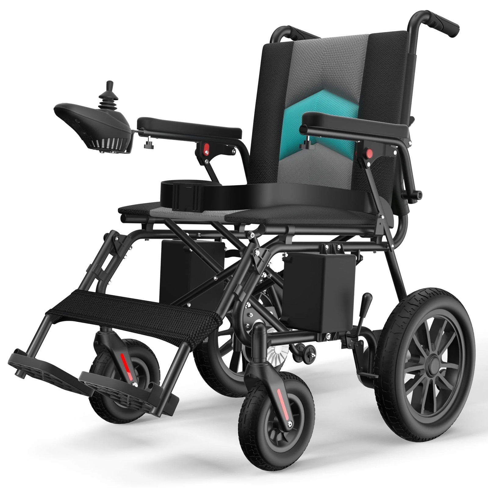 Electric Wheelchair, Lightweight Portable Mobility Scooter, 20 Miles Ra