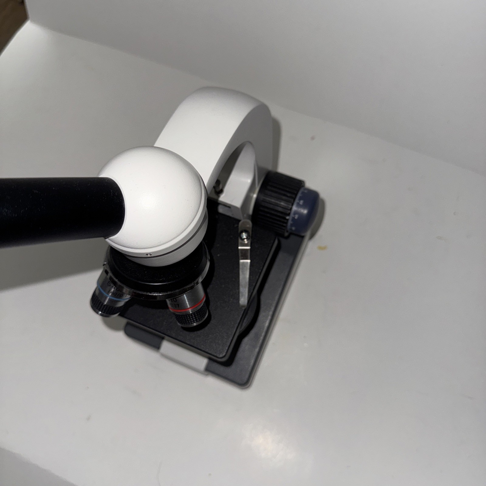 Amscope Microscope ! Missing Cords ! Medical Grade Black And White