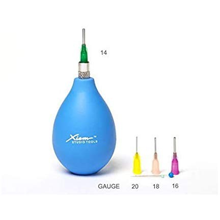 Xiem Lightweight Precision Applicator, 3 Ounce Set (Blue)