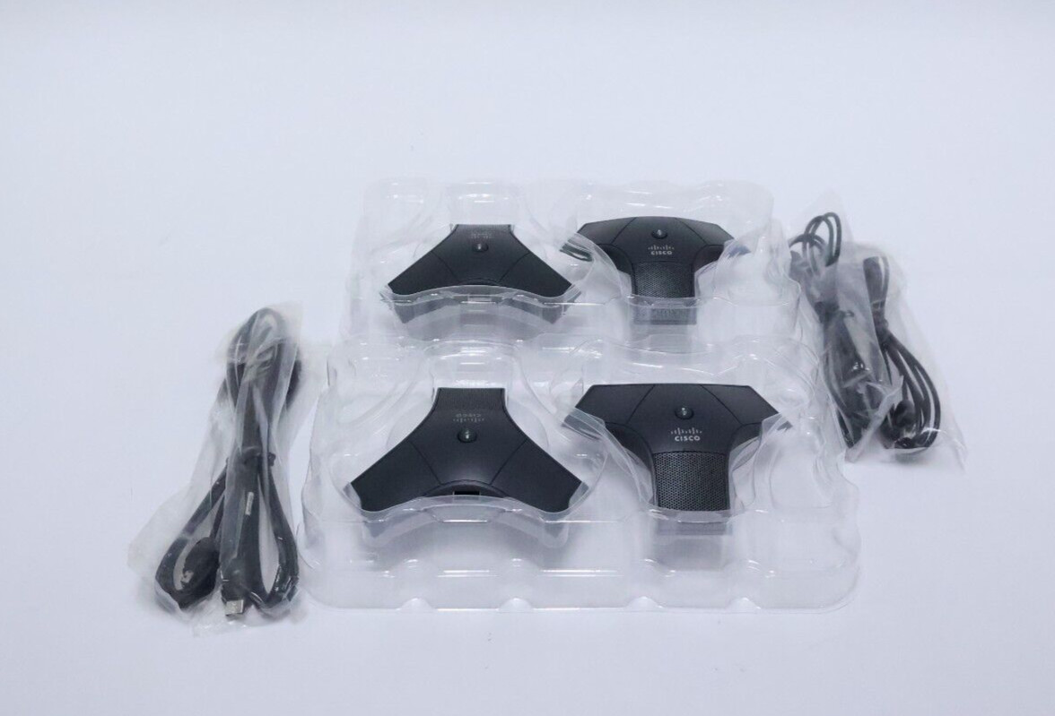 Lot of 4 Cisco CP-7937-MIC-KIT Microphone Kit (7ft) for Cisco 7937G VoIP Phone