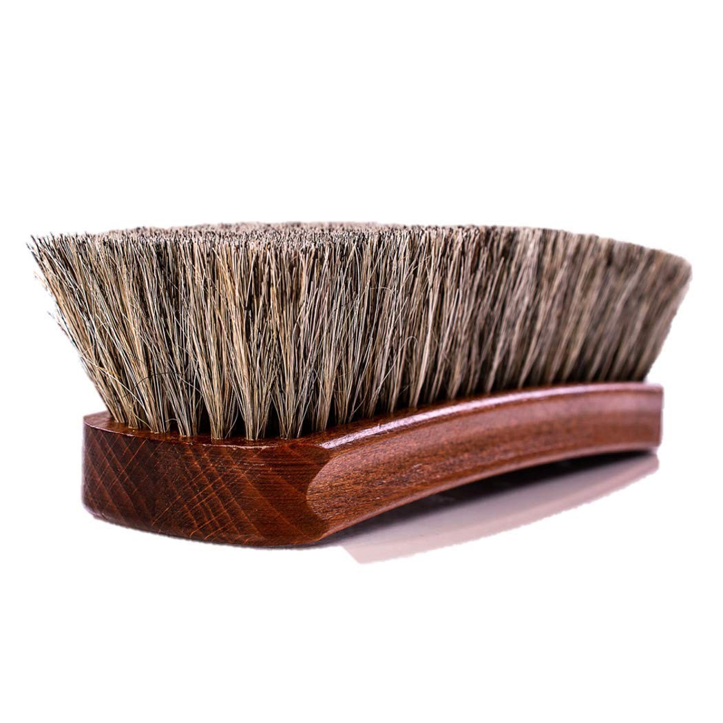 Luxury Horsehair Shoe Brush – Polish, Shine & Dust Leather Footwear – Premium...