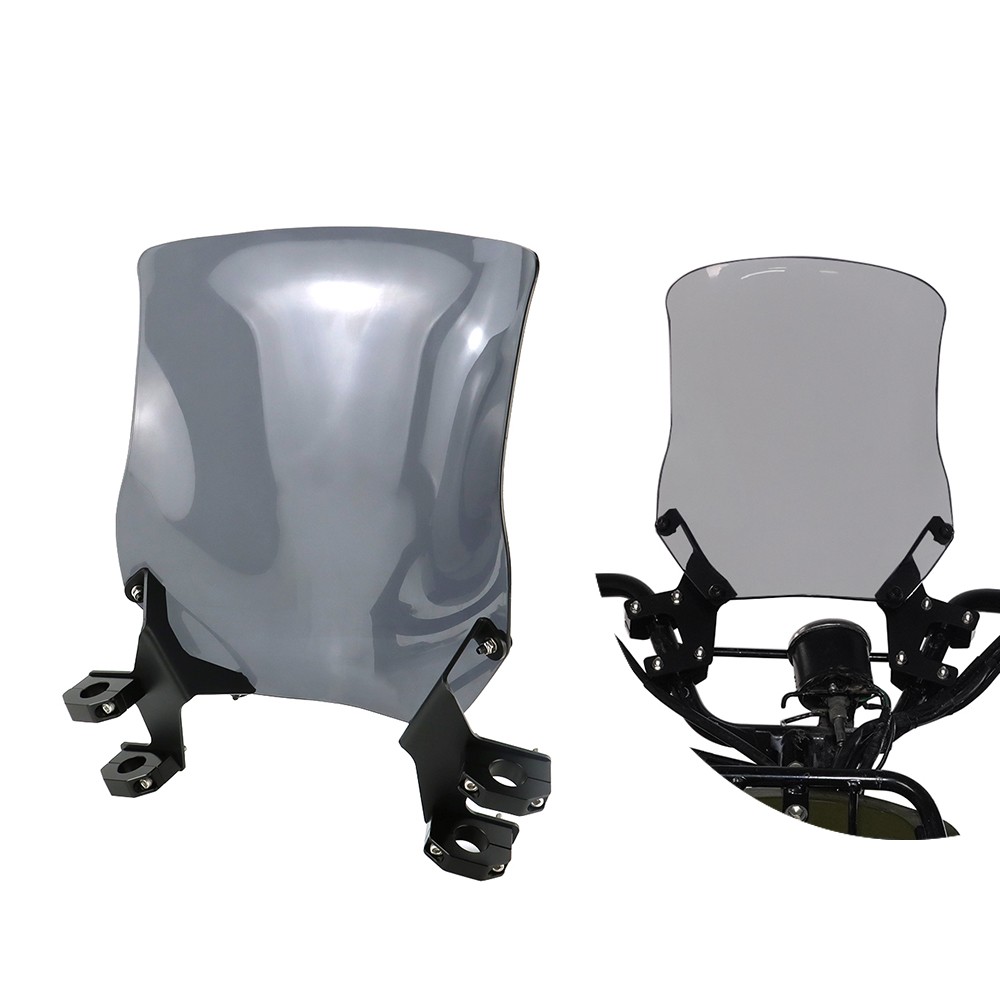 Wind Cover Dark Gray Motorbike Windscreen Fit For Honda Ruckus 50 (Zoomer) 03-24