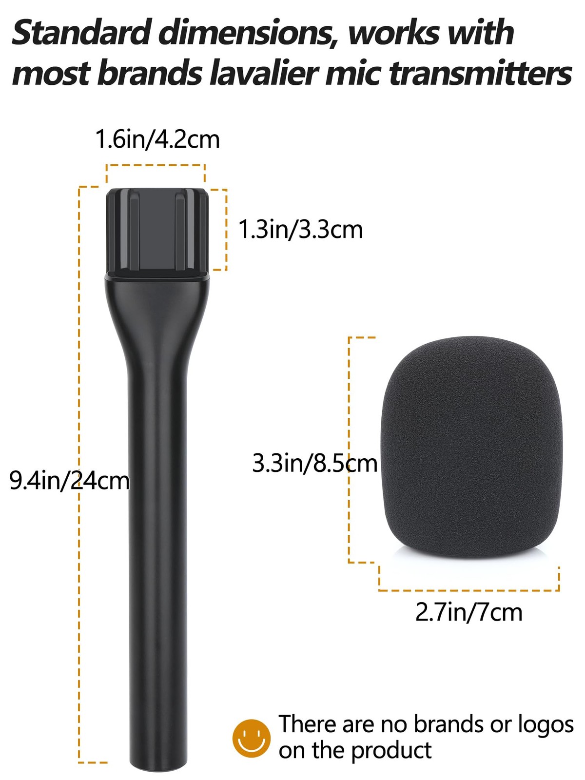 Interview Microphone Handheld Adaptor for Rode Wireless Go II/Wireless PRO/Wi...