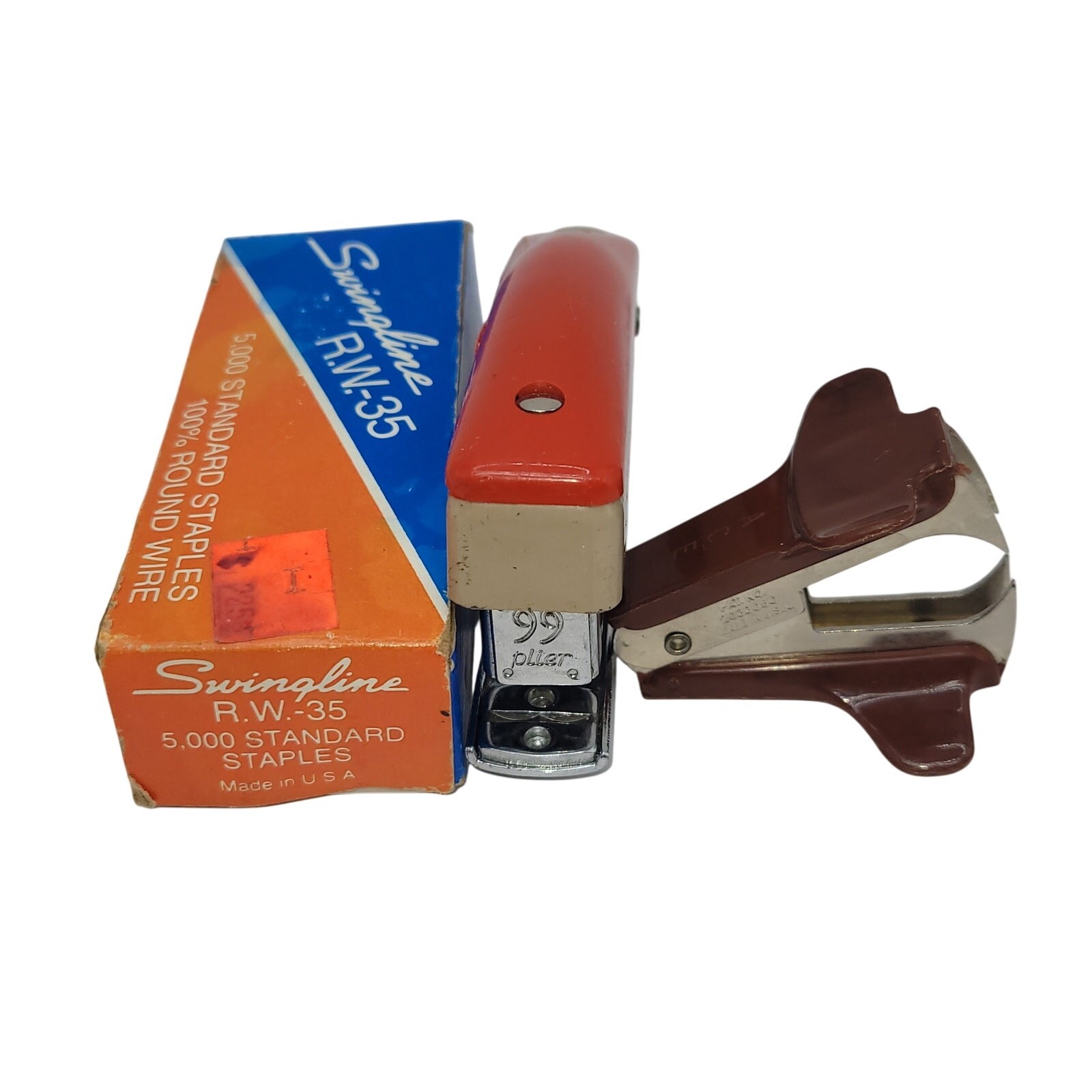 Office Starter Kit -  Red Swingline plier Stapler - Staples - ACE Staple Remover