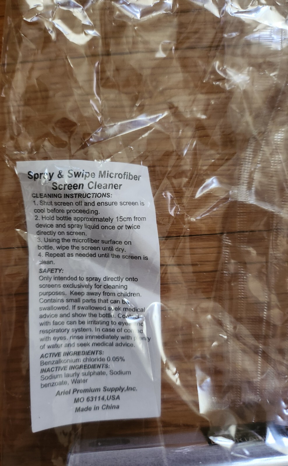 Spray & Swipe Microfiber Screen Cleaner - Ariel Premium Supply - Fox branded
