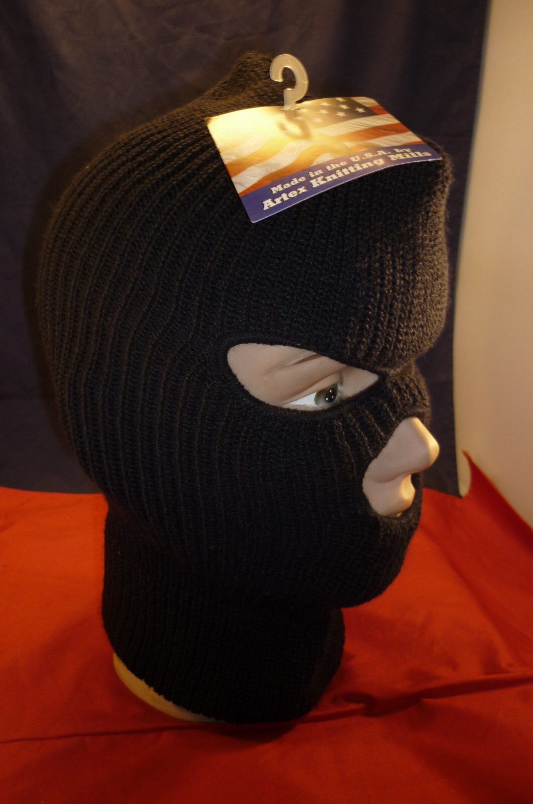 ARTEX KNITTING MILLS  FULL  FACE SKI MASK NWT USA DARK BLUE  NOS