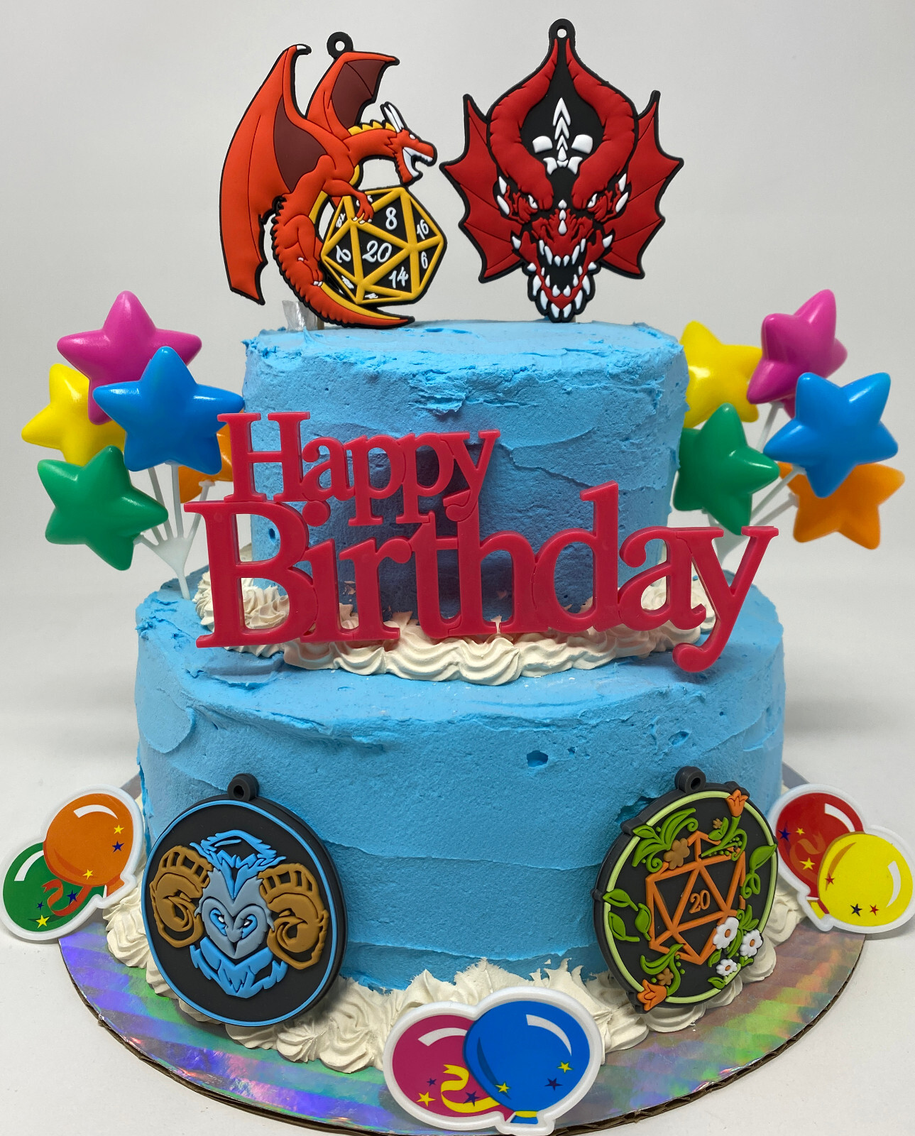 Deluxe DND Dungeons and Dragons Fantasy Roleplay Cake Topper Set