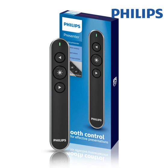 Philips SPT9404 Wireless Laser Presenter Red Pointer RF 2.4GHz PowerPoint Remote
