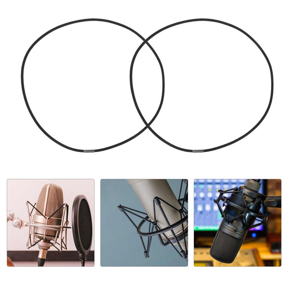 12 Pcs Circle Elastic Bands Podcasting Microphone Shock Mount Accessories