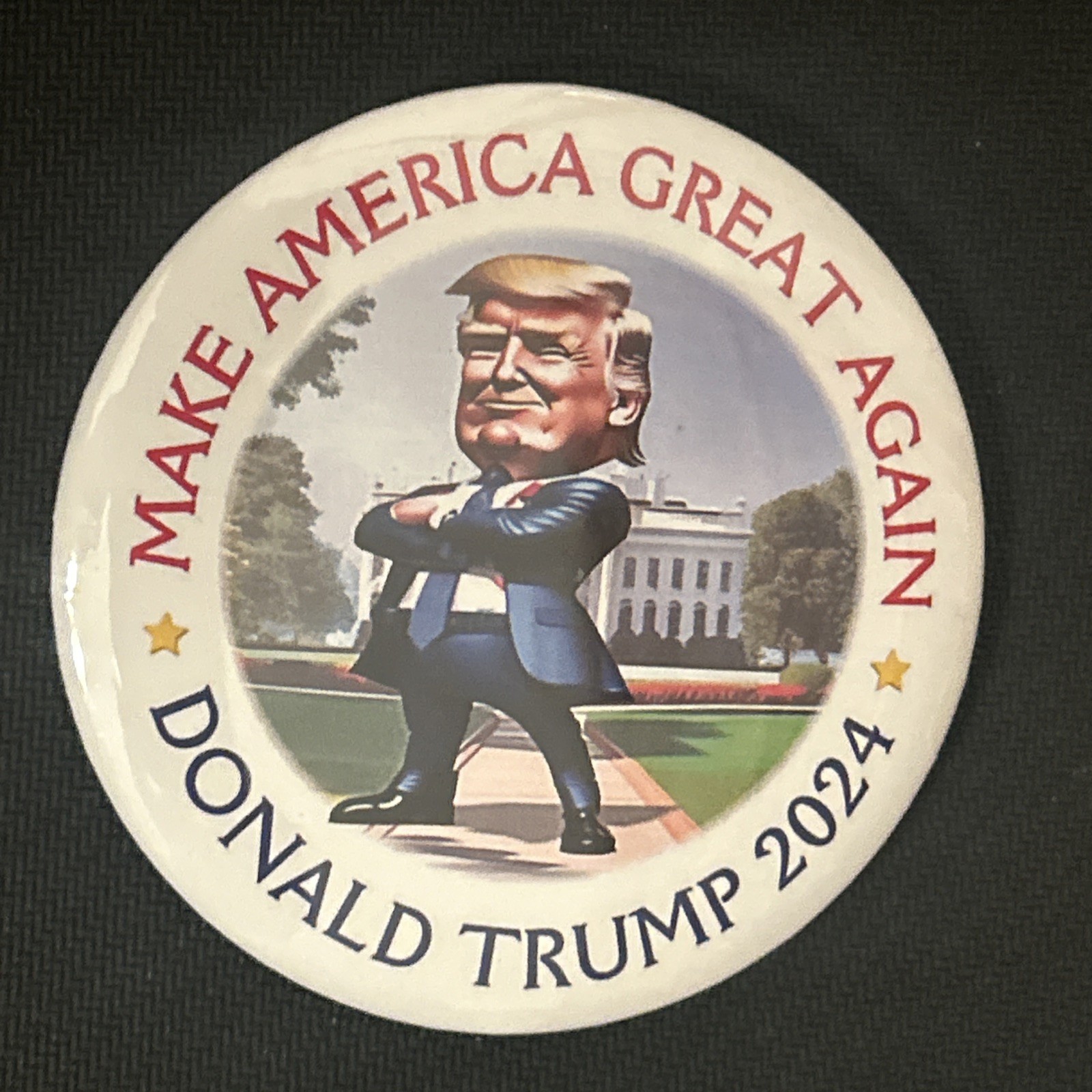 Make America Great Again Donald Trump 2024  3" pinback button pin
