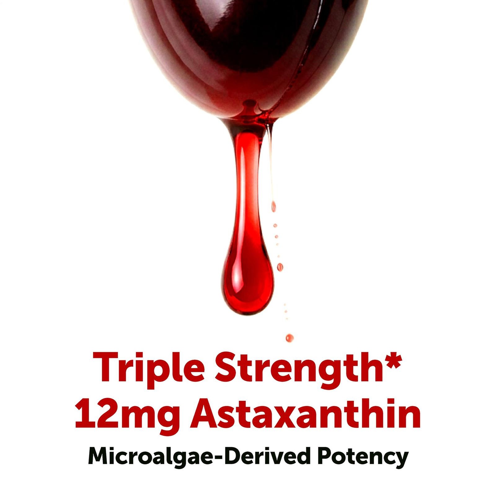 Astaxanthin Softgels 24mg 120 Count Micro Ingredients Month Supply Strength