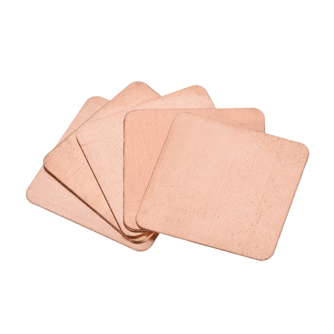 5 x Flat IC Chipset Thermal Copper Heatsink for CPU GPU  20 x 20 x 0.3mm