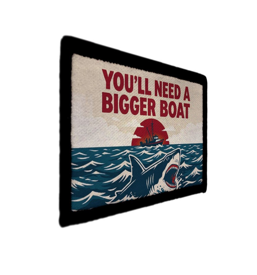 You'll Need Bigger Boat Jaws Shark Movie Patch Sew on [sub]