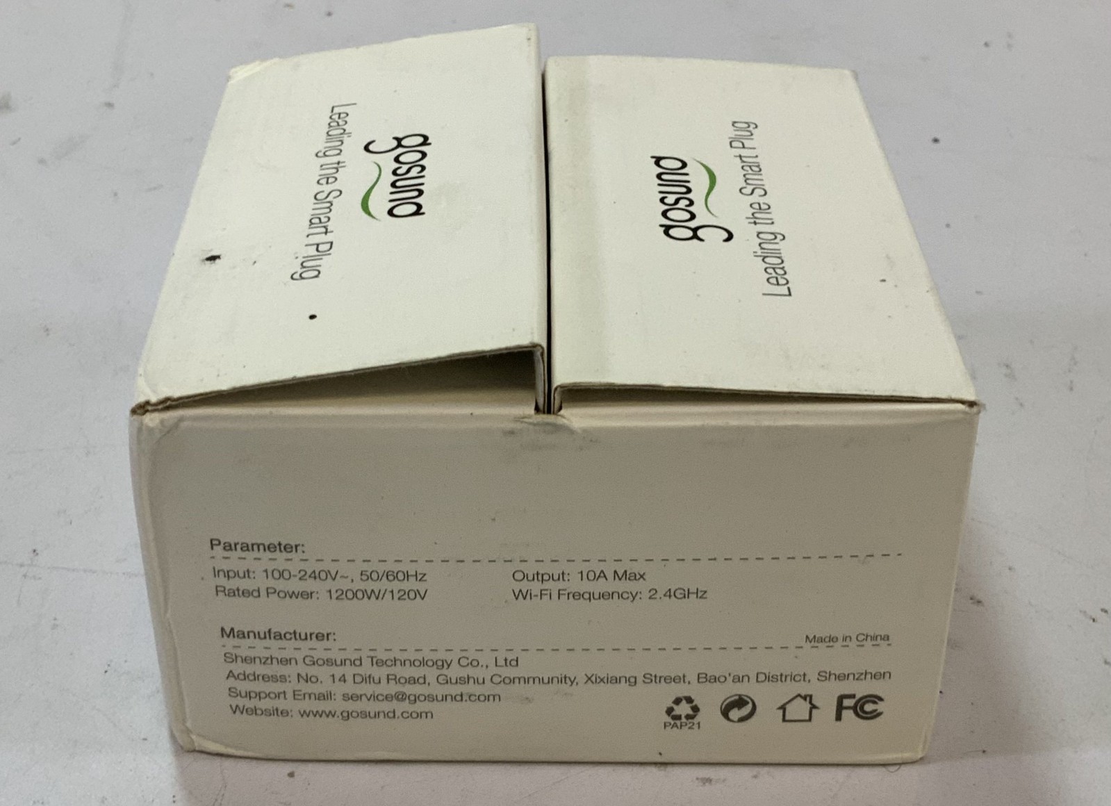 Gosund WP3 Wireless Wi-Fi Leading Smart Plug White "G1B"