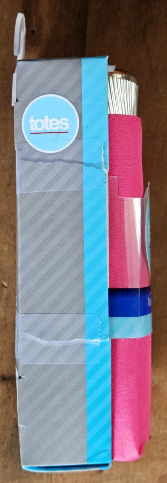 NWT Totes #08407 Magenta 38" Coverage Never Wet Umbrella in Original Packaging