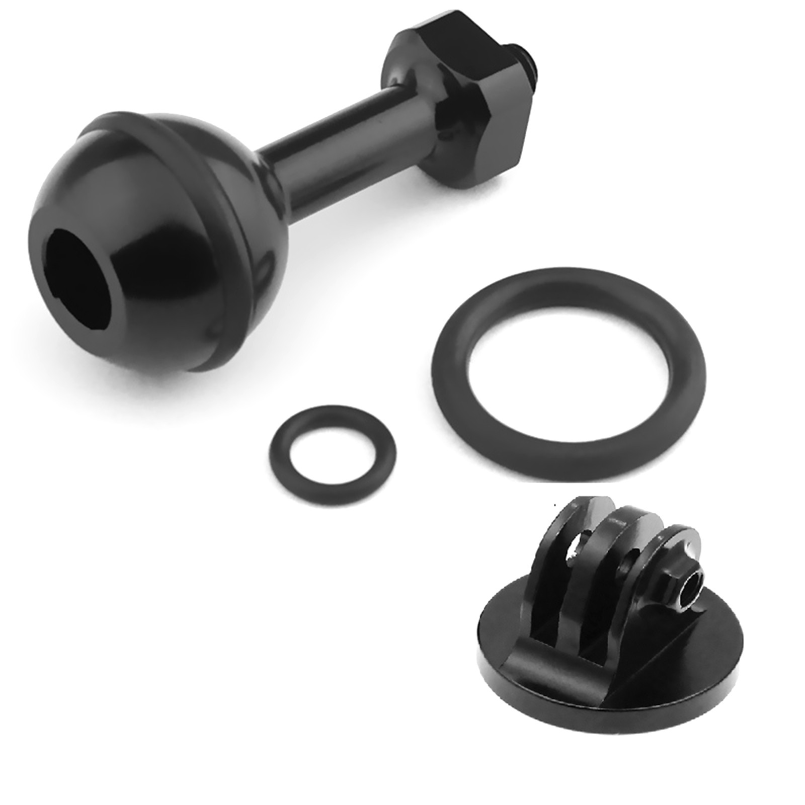 Protable 1 Inch Mini Ball Head Base Adapter Alloy For GoPro Tripod Mount