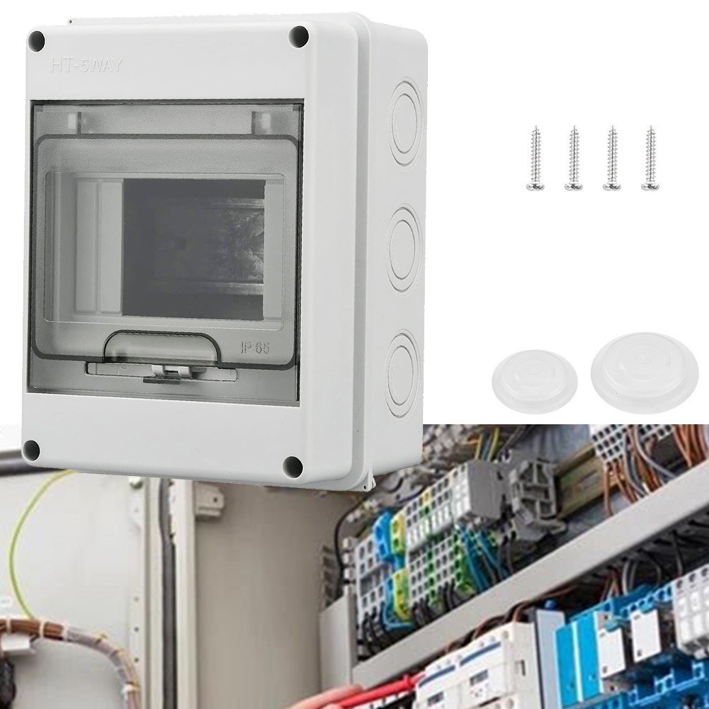 Fuse Box Accessories 1 Pcs 1 Row For 5 Modules Distribution Box Dustproof