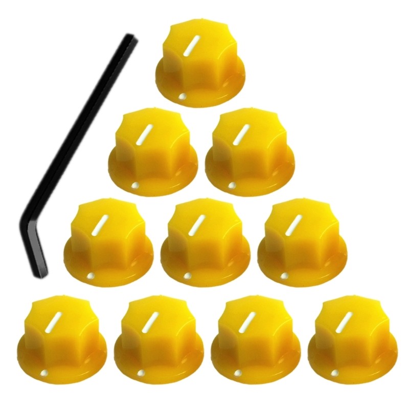 10Pcs Colorful Guitar Effect Pedal Footswitch Knobs Guitar Effect Foot Nail Caps