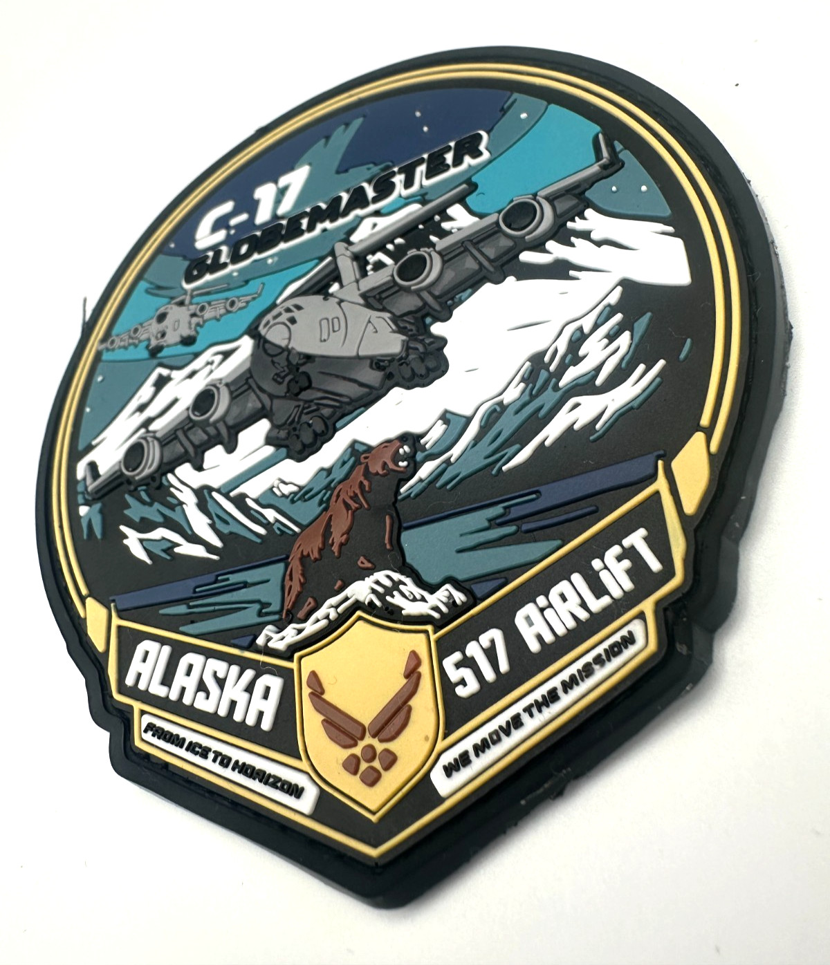 USAF 517th AIRLIFT SQUADRON / C-17 GLOBEMASTER -HIGH QUALITY PVC PATCH