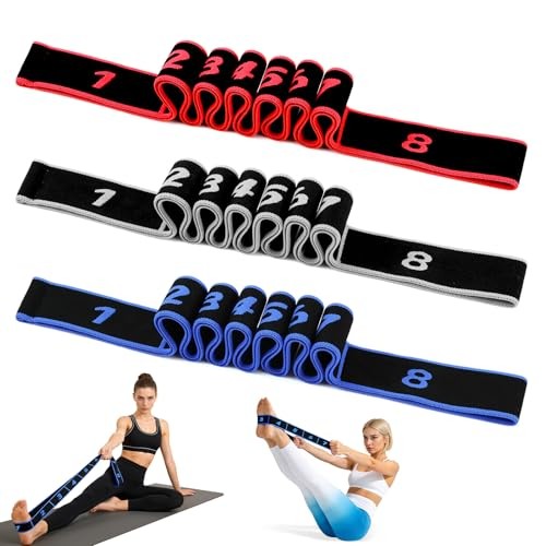 Fitness Resistance Bands with Handles, 2026 Upgrade Fitness Resistance 3pcs-B