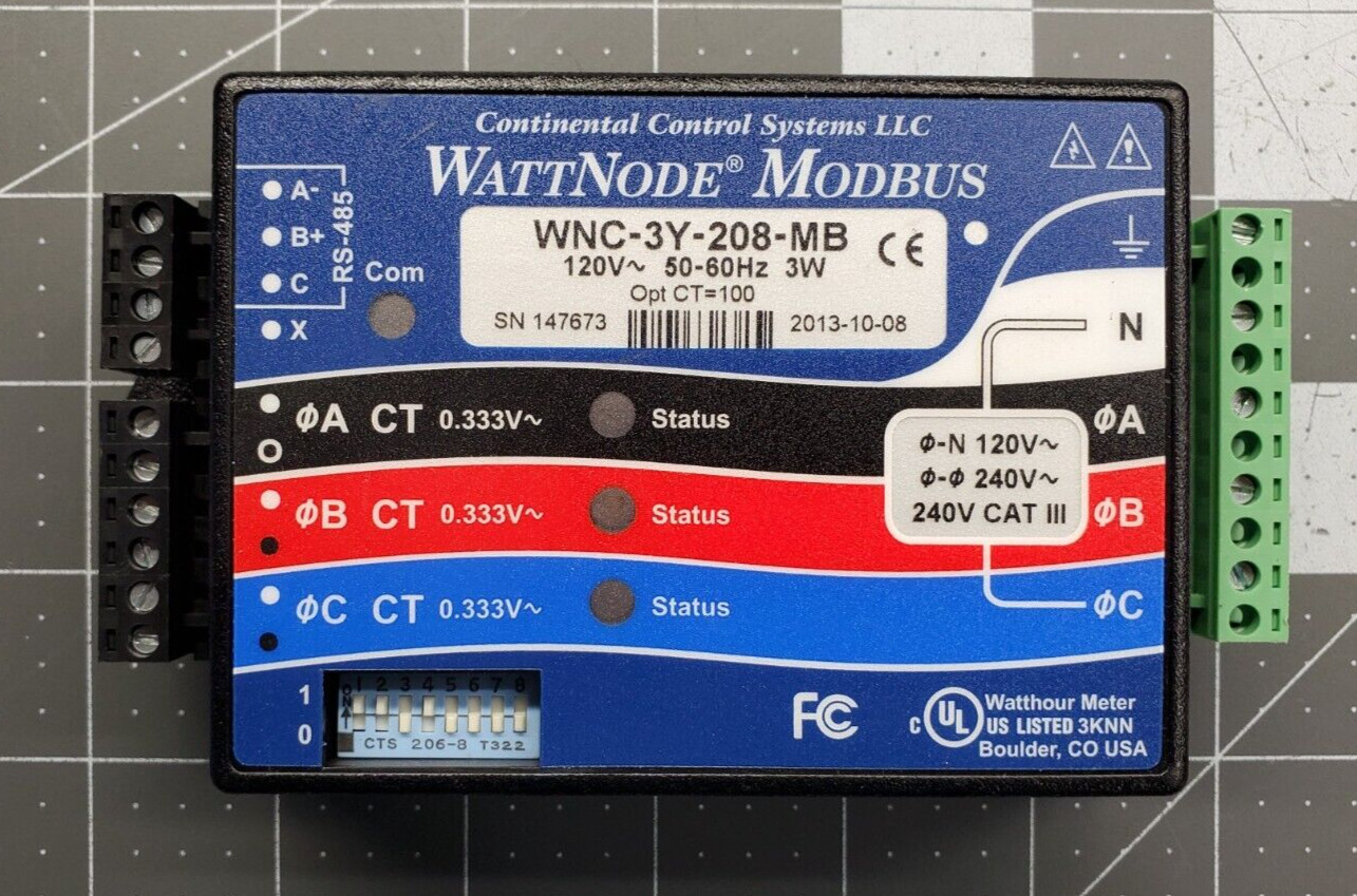 WattNode Modbus WNC-3Y-208-MB